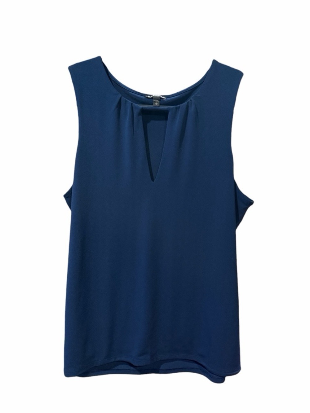 Express Navy Sleeveless Keyhole Tank Top